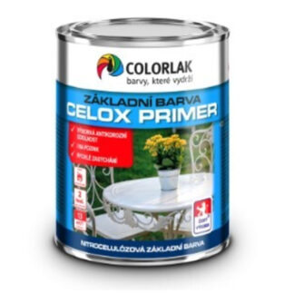 Colorlak C2000 0100 biela, Základná nitrocelulózová rýchloschnúca matná vnútorná farba na kov  0,6l