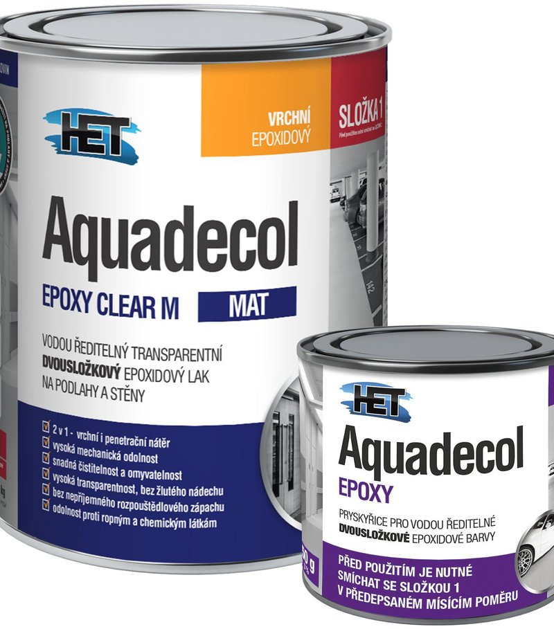 Het Aquadecol Epoxy M CLEAR ZLOŽKA 1 0,65kg