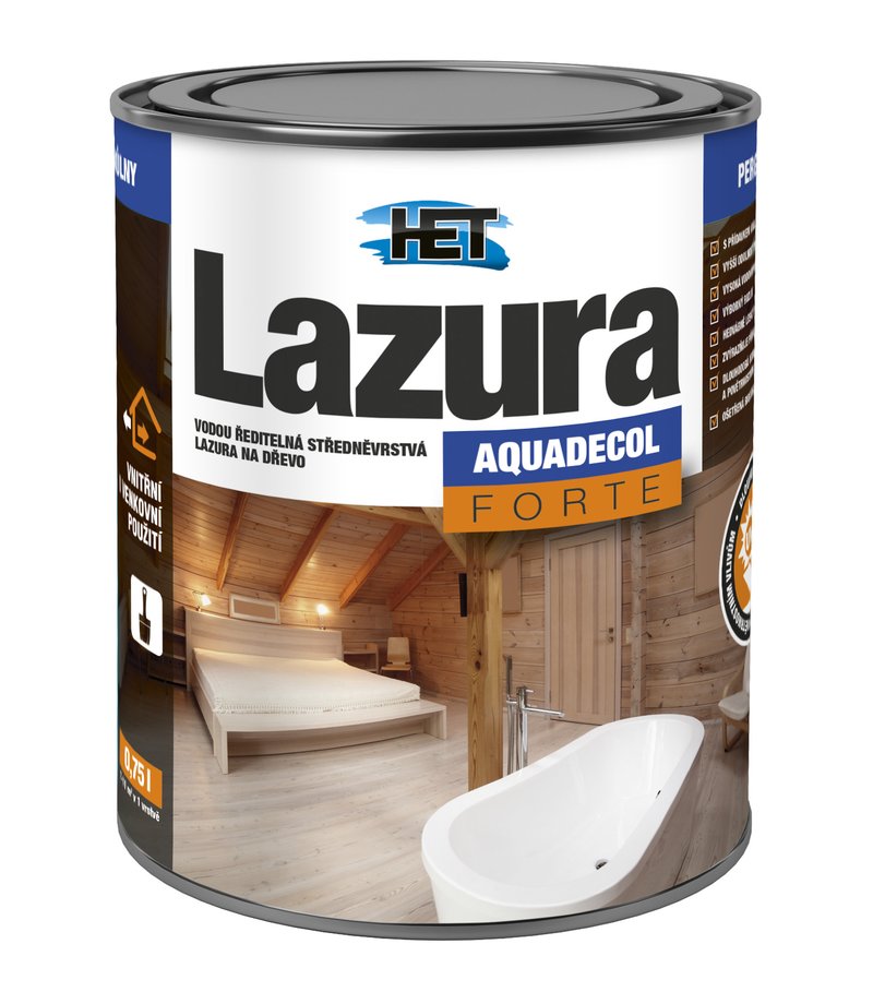 Het Aquadecol lazúra forte 5l