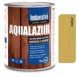 Slovlak Aqualazur natur 0,75l tenkovrstvá olejová vodou-riediteľná lazúra