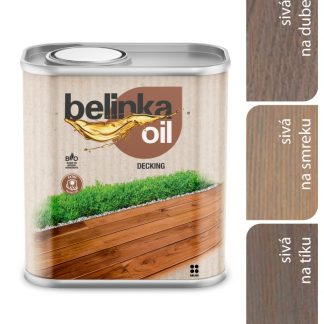 Belinka Oil Decking 205 sivá - Olej na terasy a záhradný nábytok 0,75l