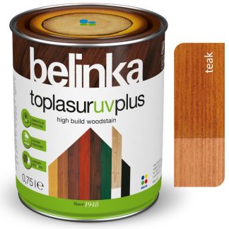 Belinka Toplasur UV Plus, teak 17 - Hrubovrstvá lazúra 10l