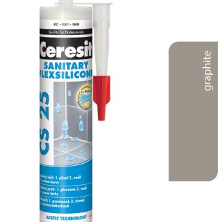 Ceresit CS 25 Sanitary 16 Graphite 280ml - sanitárny silikón