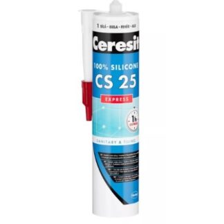 Ceresit CS25 Express 01 Biela 280ml - sanitárny silikón