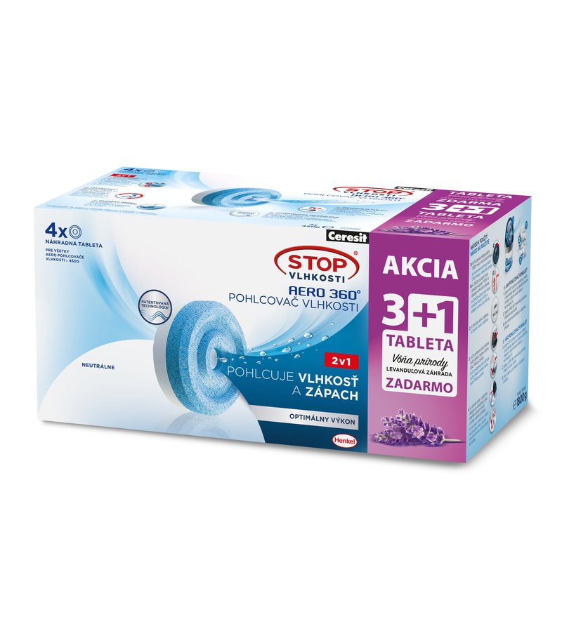 Ceresit Stop vlhkosti Aero Levanduľa 3+1 4x450g