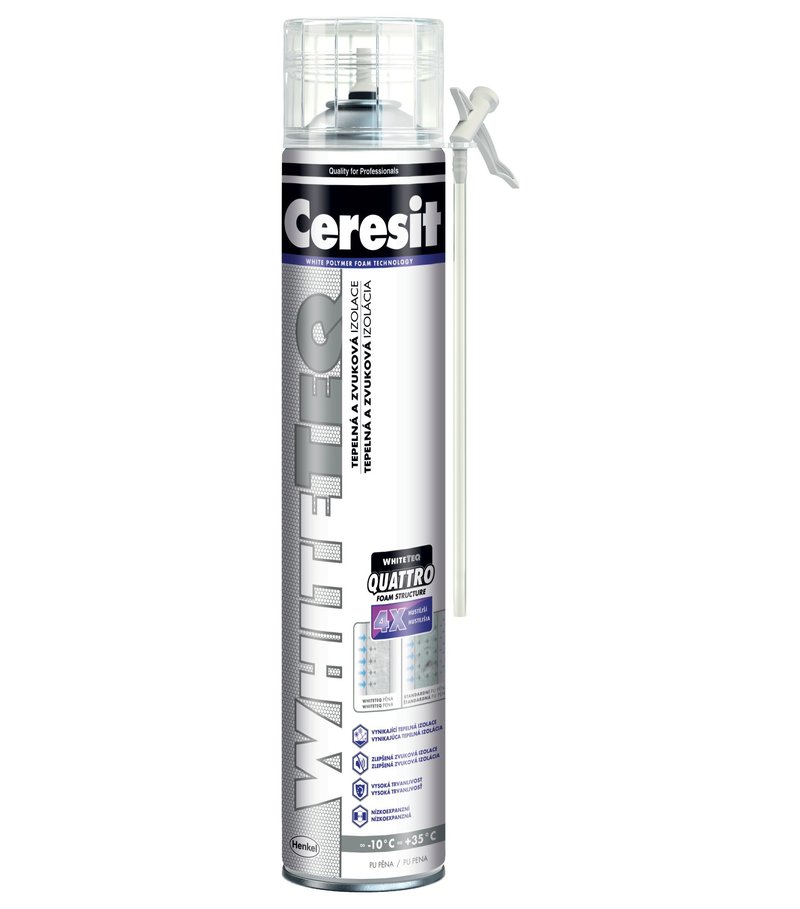 Ceresit Whiteteq T&S Std - PU pena trubičková 750ml