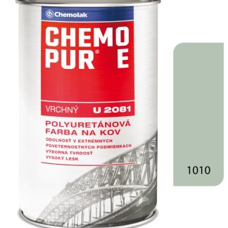Chemolak Chemopur E U2081 1010 šedá pastelová - Vrchná polyuretánová farba na kov, betón, drevo 0,8l