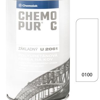 Chemolak Chemopur G U2061 0100 biela - Základná polyuretánová dvojzložková farba 8l