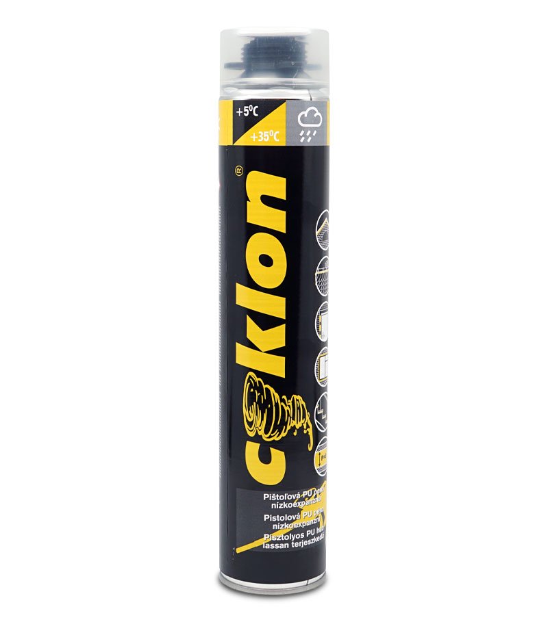 Cyklon PU pena, Nízkoexpanzná pištoľová 750ml