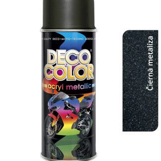Deco color Acryl Metallic - čierna metalíza 400ml