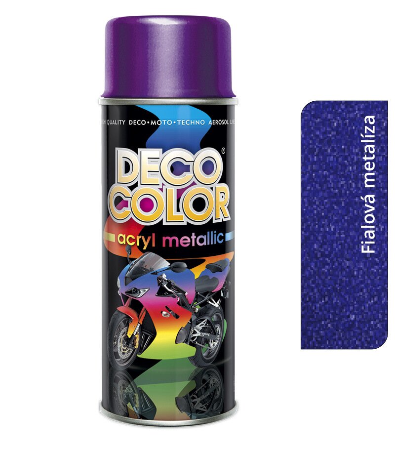 Deco color Acryl Metallic - fialová metalíza 400ml
