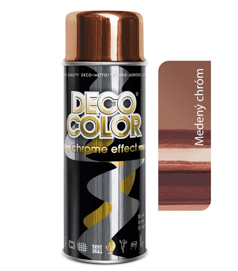 Deco color Chrome effect - chróm medený 400ml