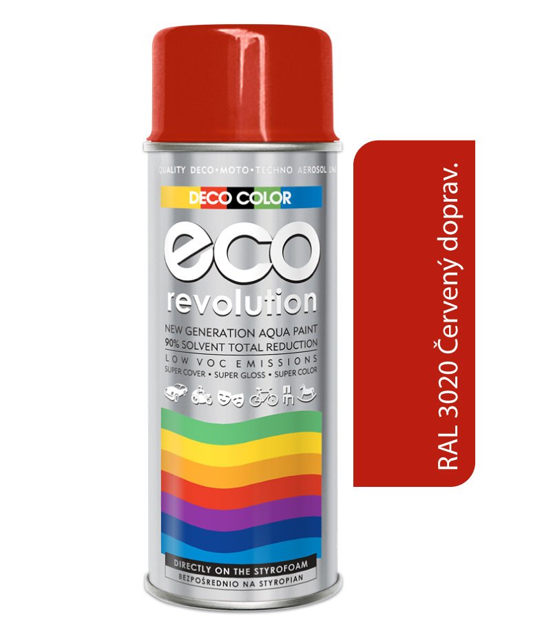 Deco color Eco Revolution - RAL 3020 červený dopravný 400ml