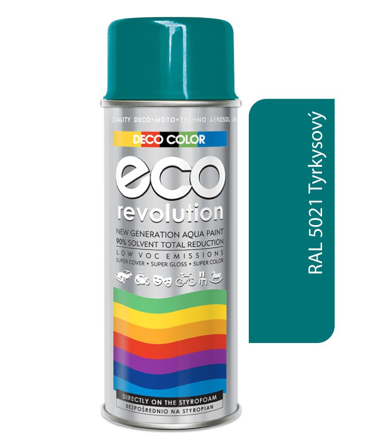 Deco color Eco Revolution - RAL 5021 tyrkysový 400ml