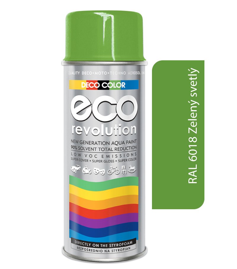 Deco color Eco Revolution - RAL 6018 zelený svetlý 400ml