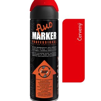 Deco color Fluomarker - Značkovací sprej červený 500ml