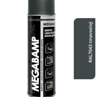 Deco color Megabamp - Akrylátový lak na plastové nárazníky RAL 7043 tmavo sivý 500ml