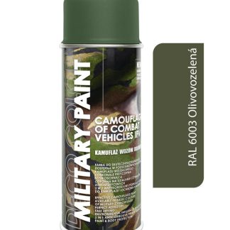 Deco color Military Paint, olivovozelená RAL 6003 - kamuflážny sprej 400ml
