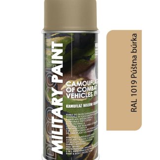 Deco color Military Paint, púštna búrka RAL 1019 - kamuflážny sprej 400ml