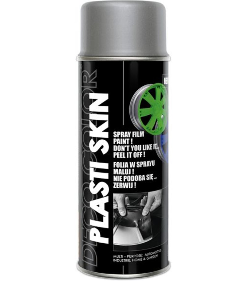 Deco color Plasti Skin, Fólia v spreji - RAL 9006 strieborný/hliníkový 400ml