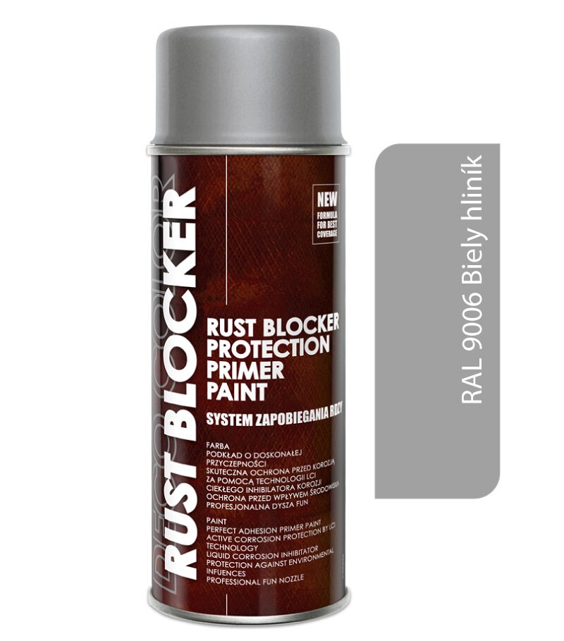 Deco color Rust Blocker 4v1 biely hliník RAL 9006 - priamo na hrdzu 400ml