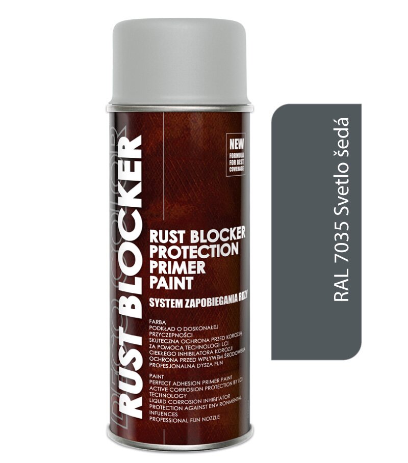 Deco color Rust Blocker 4v1 svetlo šedá RAL 7035 - priamo na hrdzu 400ml