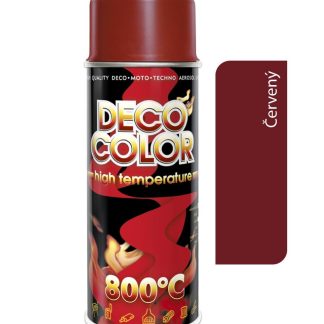 Deco color Vysoká Teplota teploodolný sprej až do 650°C červený 400ml