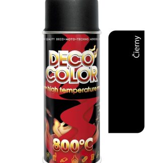 Deco color Vysoká Teplota teploodolný sprej až do 650°C čierny 400ml