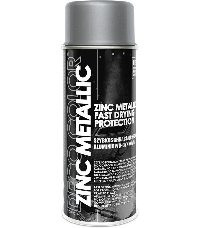 Deco color Zink Metallic - na opravu pozinkovaných a hliníkových povrchov do 500°C 400ml