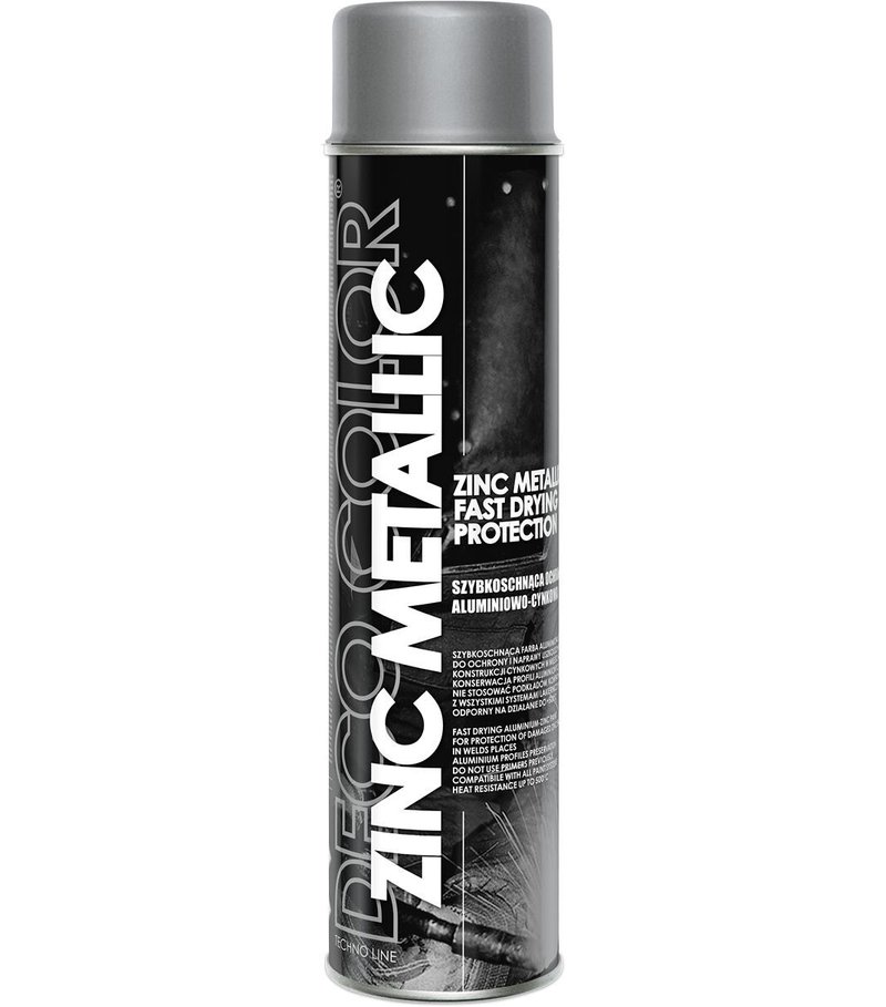 Deco color Zink Metallic - na opravu pozinkovaných a hliníkových povrchov do 500°C 600ml
