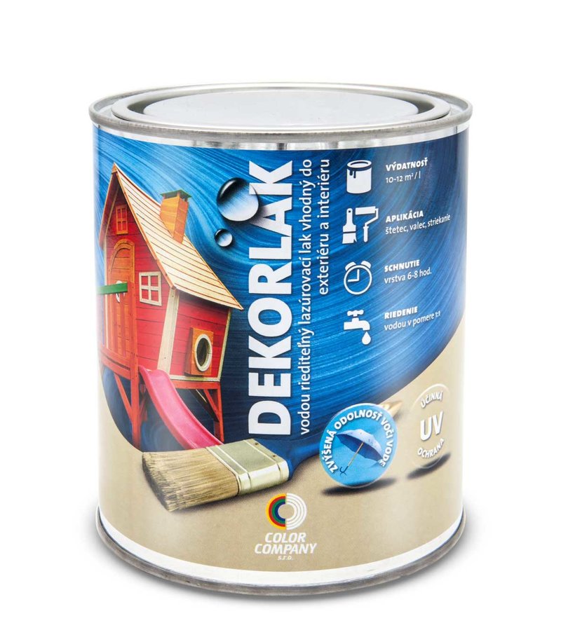 Color company Dekorlak gaštan - Lazúrovací lak na drevo 0,7l