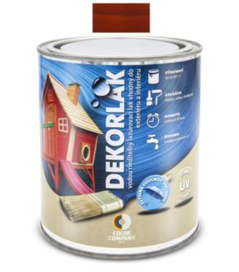 Color company Dekorlak mahagón - Lazúrovací lak na drevo 0,7l