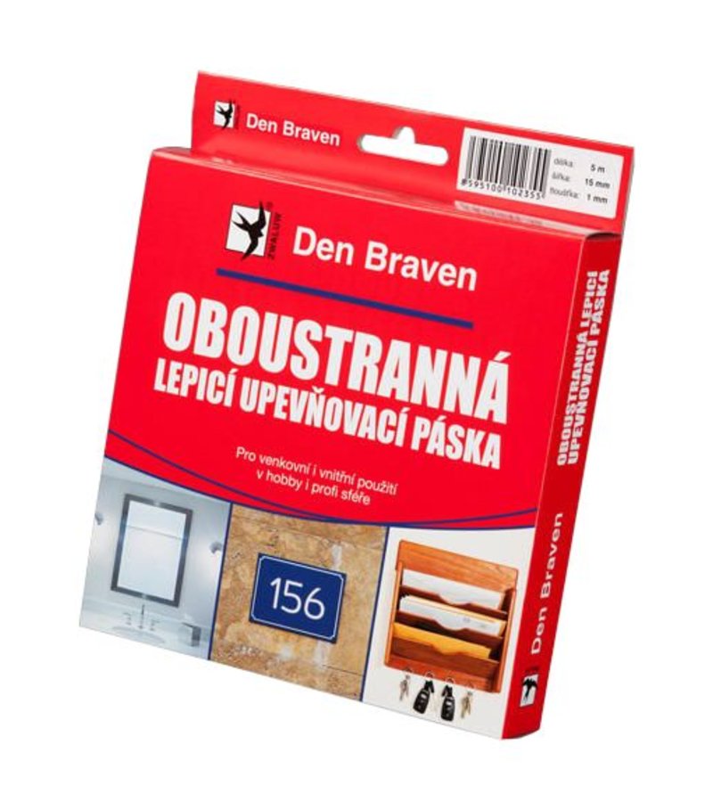 Den braven Den Braven, Obojstranne lepiaca upevňovacia páska 19x1x5m