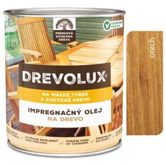 Chemolak Drevolux Impregnačný olej na drevo orech 0,6l
