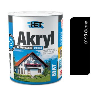 Het Akryl mat 0199 čierna 0,7kg