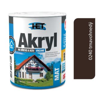 Het Akryl mat 0240 hnedá tmavá 0,7kg
