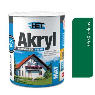 Het Akryl mat 0530 0,7kg zelená