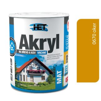 Het Akryl mat 0670 0,7kg oker