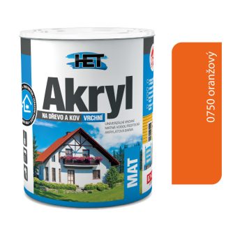 Het Akryl mat 0750 oranžová 0,7kg