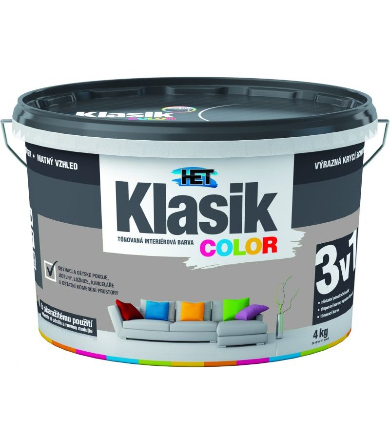 Het Klasik Color 0147 sivý 4kg