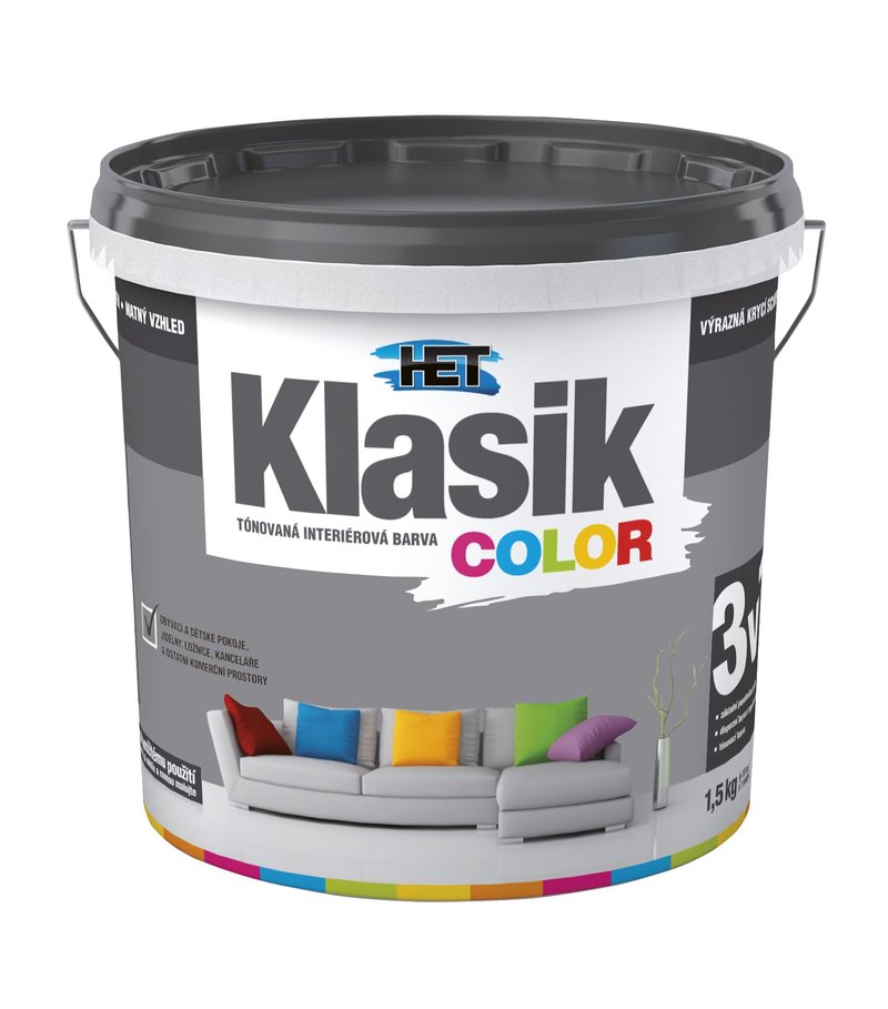 Het Klasik Color 0167 sivý betónový 1,5kg
