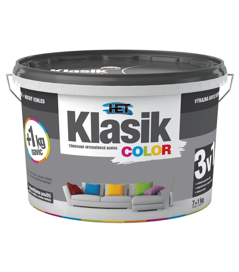 Het Klasik Color 0167 sivý betónový 7kg+1kg