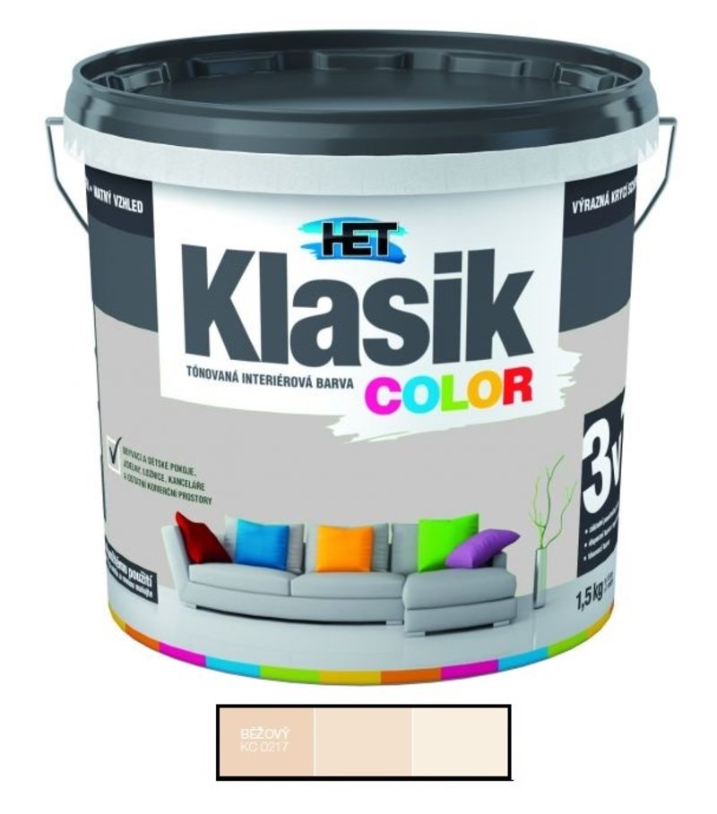 Het Klasik Color 0217 béžový 1,5kg