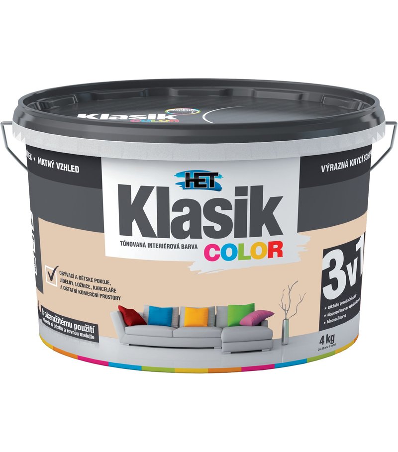Het Klasik Color 0247 béžový krémový 4kg