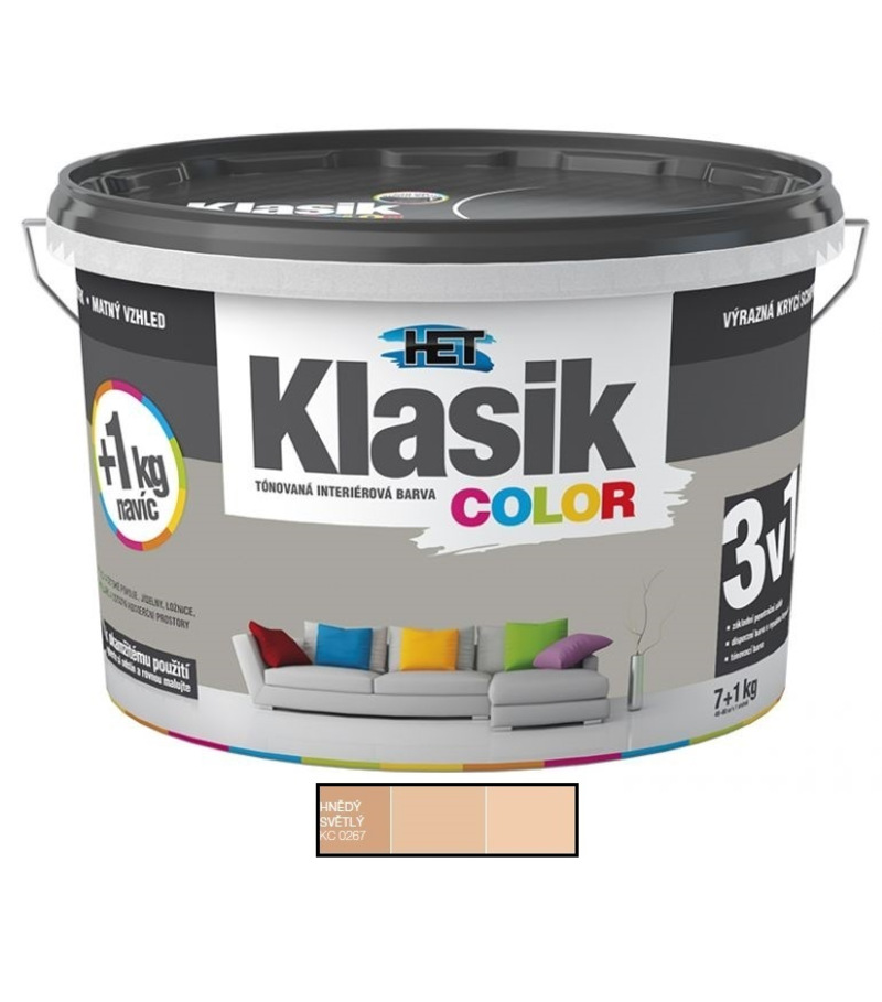 Het Klasik Color 0267 svetlo hnedý karamel 7kg+1kg