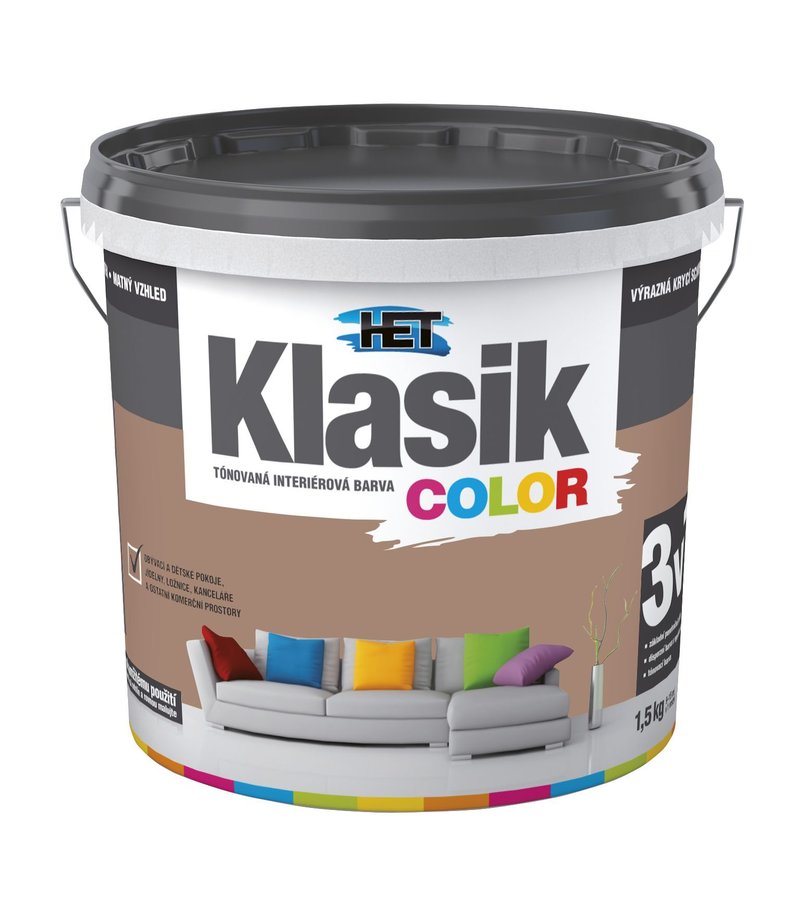 Het Klasik Color 0277 hnedý 1,5kg