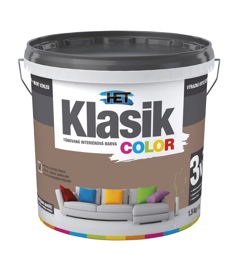 Het Klasik Color 0297 hnedý nugátový 1,5kg