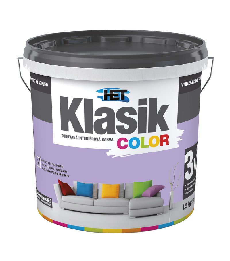 Het Klasik Color 0327 fialový lila 1,5kg