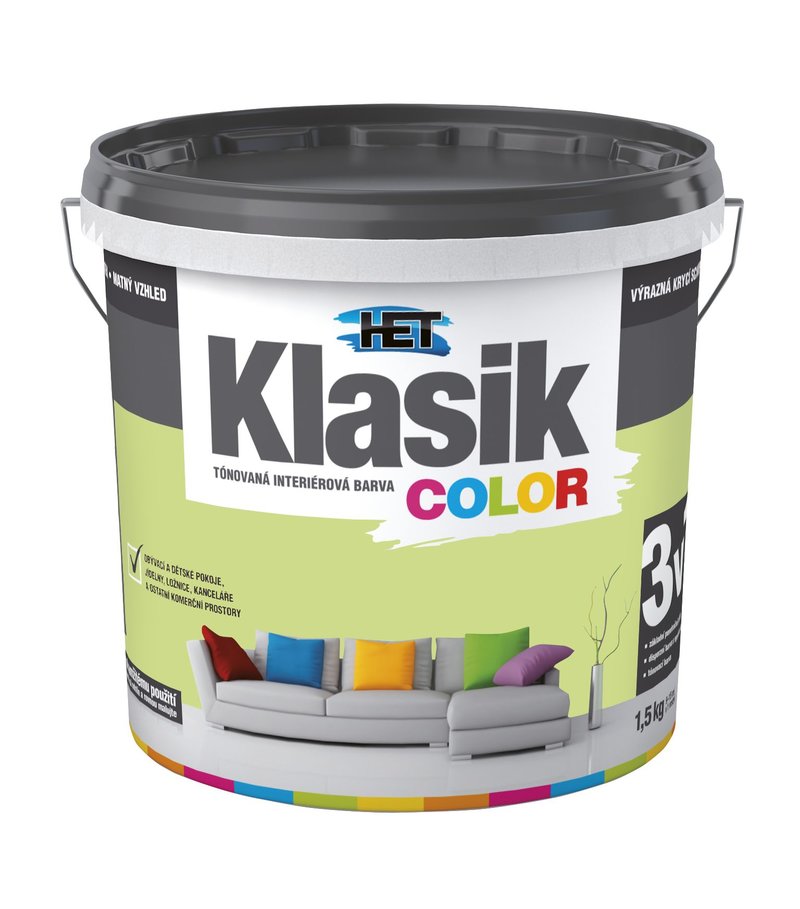 Het Klasik Color 0528 zelený pistáciový 1,5kg