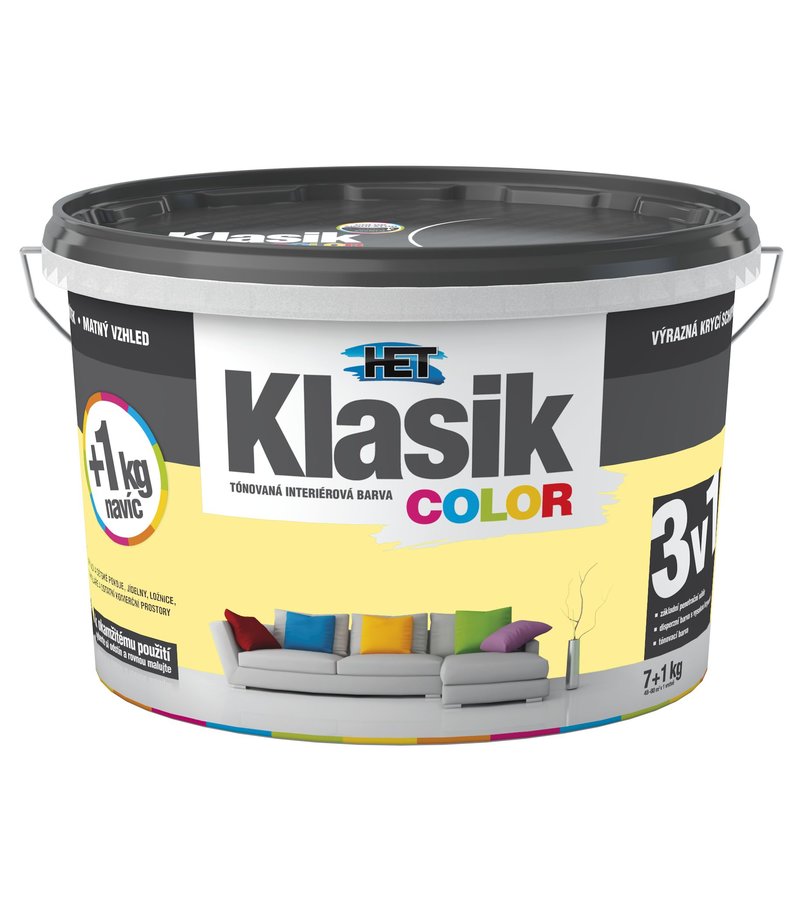 Het Klasik Color 0608 žltý zázvorový 7kg+1kg